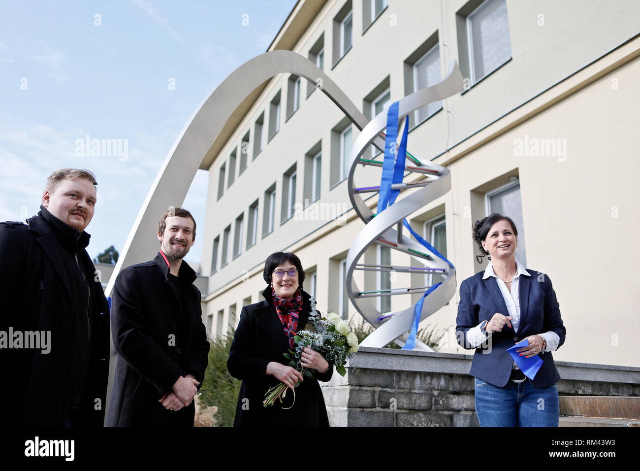 Czech Science Academy President Eva Zazimalova Second From Right And