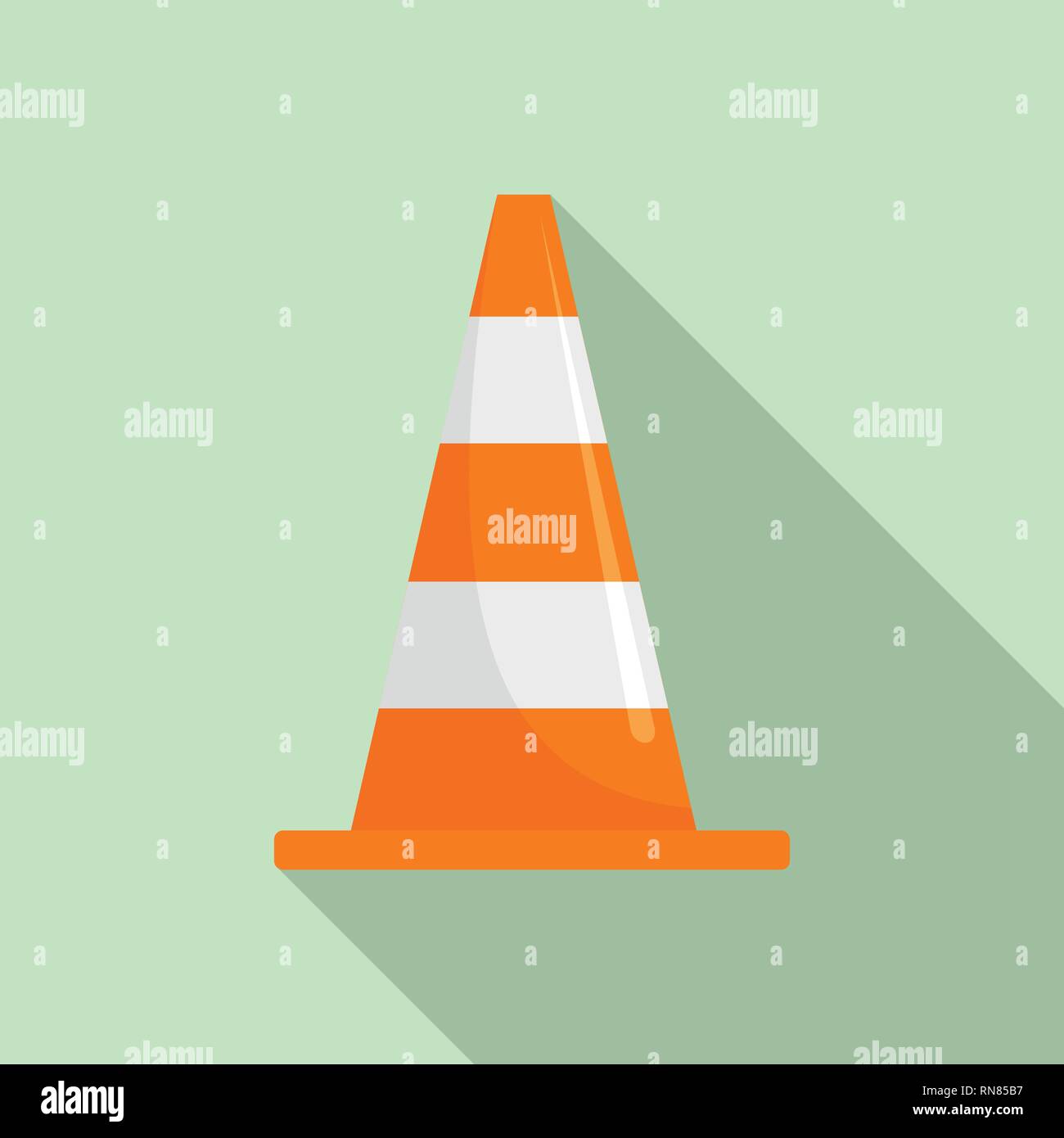 Road Cone Icon Flat Illustration Of Road Cone Vector Icon For Web