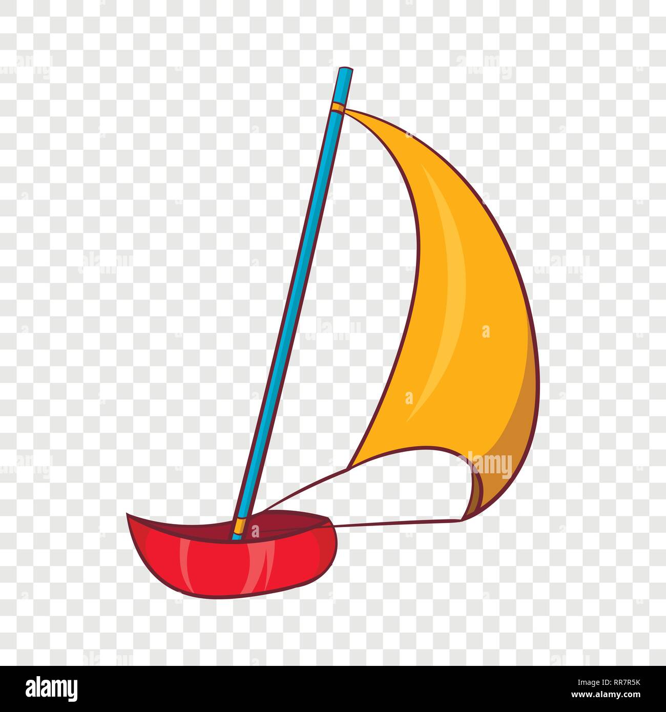 Yacht Icon Cartoon Style Stock Vector Image Art Alamy