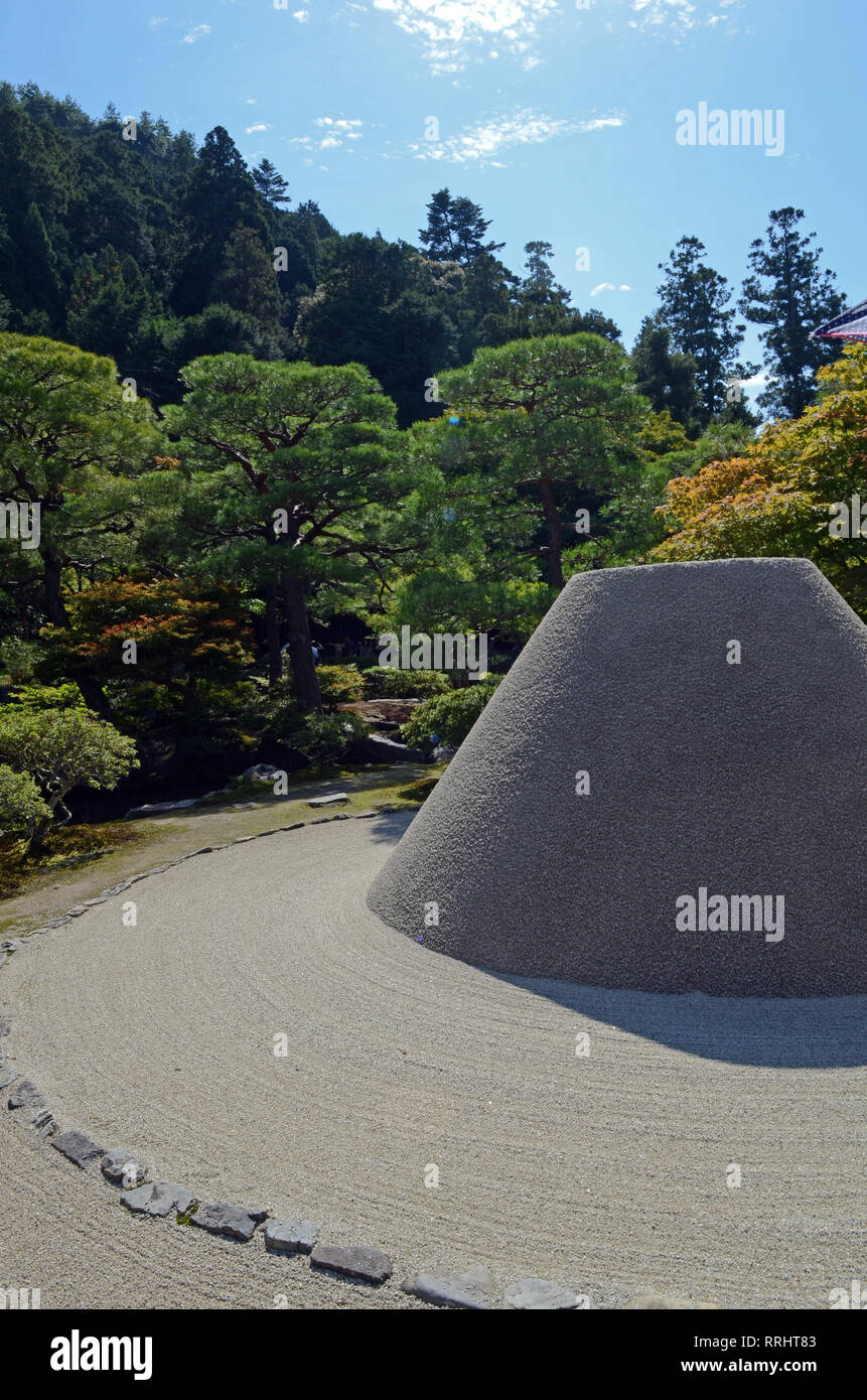 Ginkakuji Temple Of The Silver Pavilion Or Jisho Ji Kyoto Stock Photo