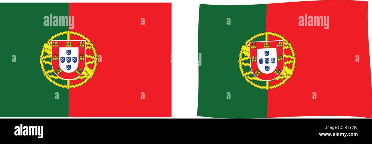 Flag Of Portuguese Republic Stock Vector Images Alamy