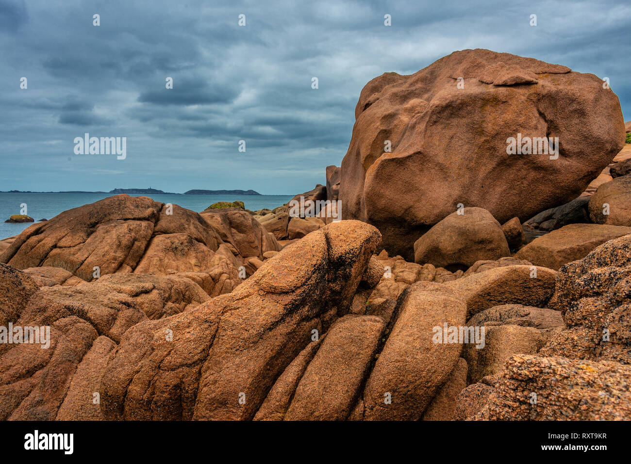 Amazing Rock Formations On The Cote Granit Rose In Brittany France