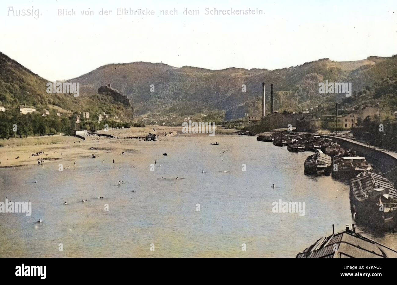 St Ekov Castle Elbe In St Nad Labem Baths In The Czech Republic