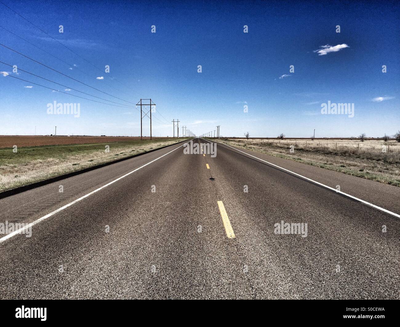 Long Empty Highway Stock Photo Royalty Free Image 310061734 Alamy