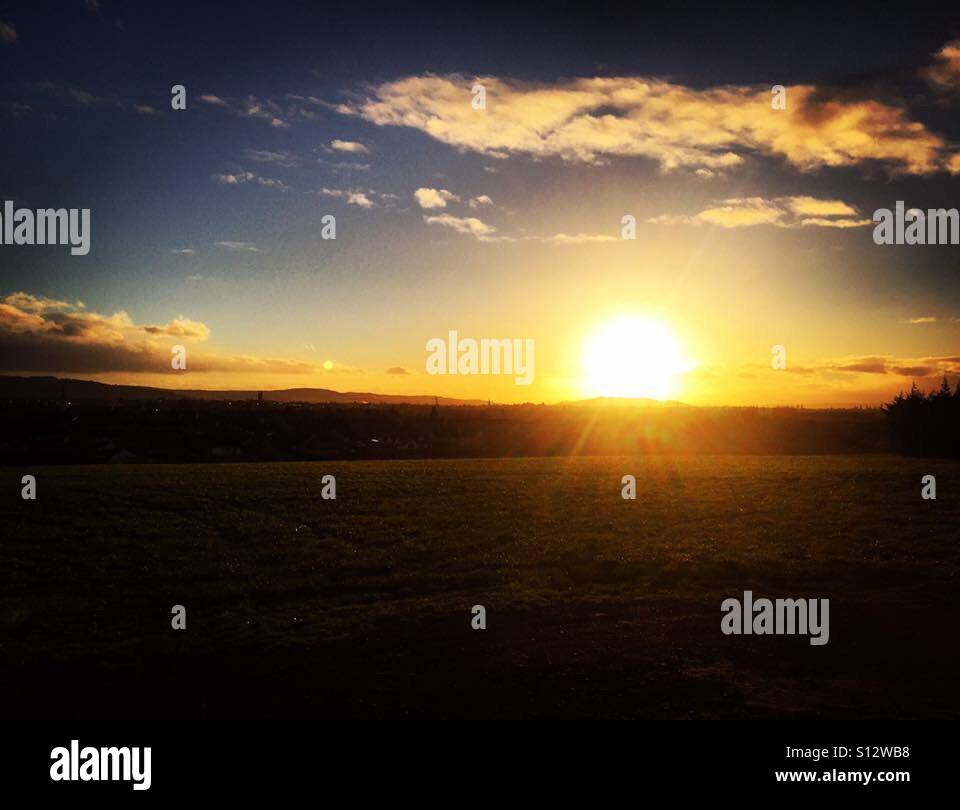 Sun going down Stock Photo, Royalty Free Image 310465100 Alamy