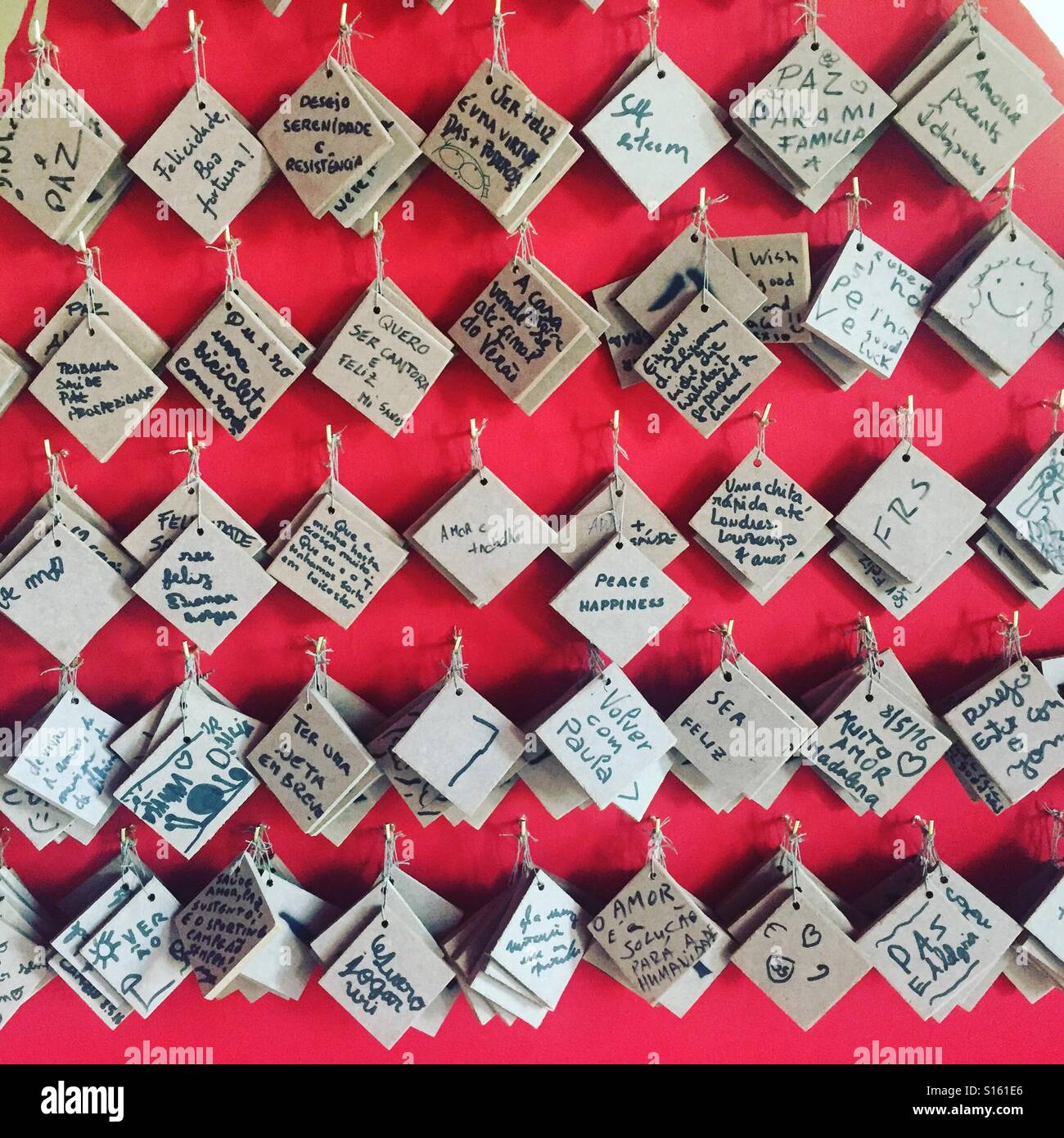 wishes wall Stock Photo, Royalty Free Image 310534174 Alamy
