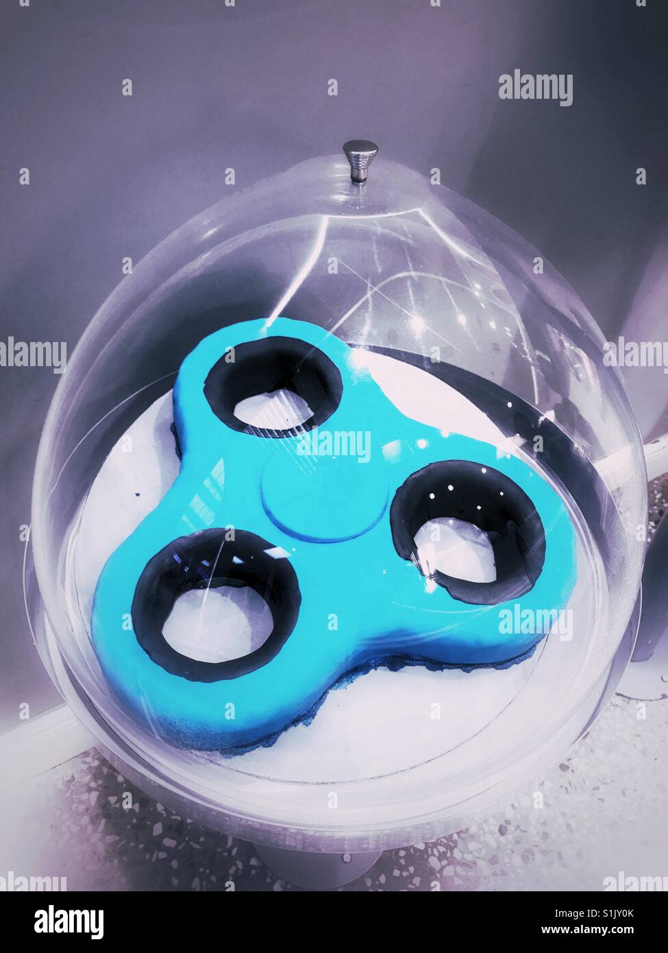 Birthday Cake Fidget Spinner Blue Birthday Cake Fidget Spinner Blue