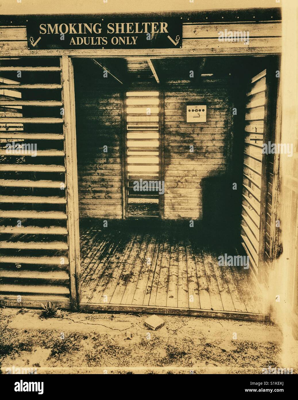 Outdoor smoking shelter Stock Photo, Royalty Free Image: 310829894 - Alamy