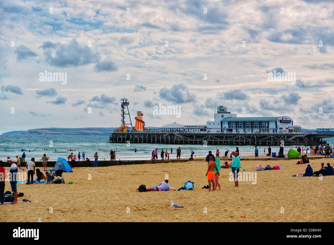 Bournemouth Pier Seaside Beach Sea Hi Res Stock Photography And Images