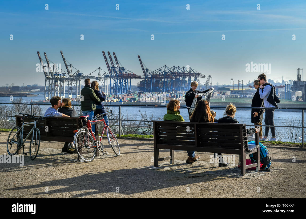 View Platform Altonaer Balcony Altona Hamburg Germany