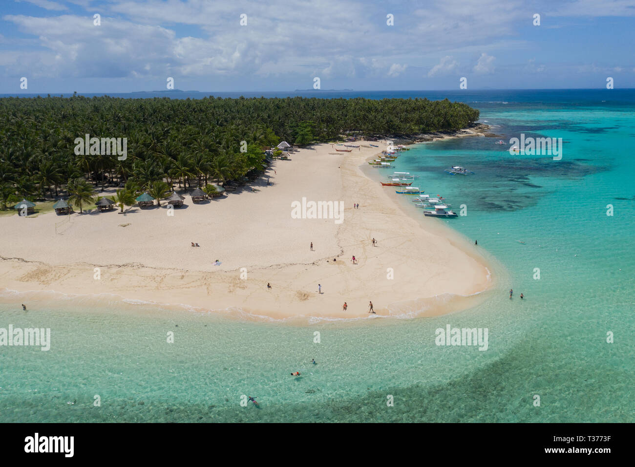 Aerial View Of Daku Island Siargao Philippines Stock Photo Alamy