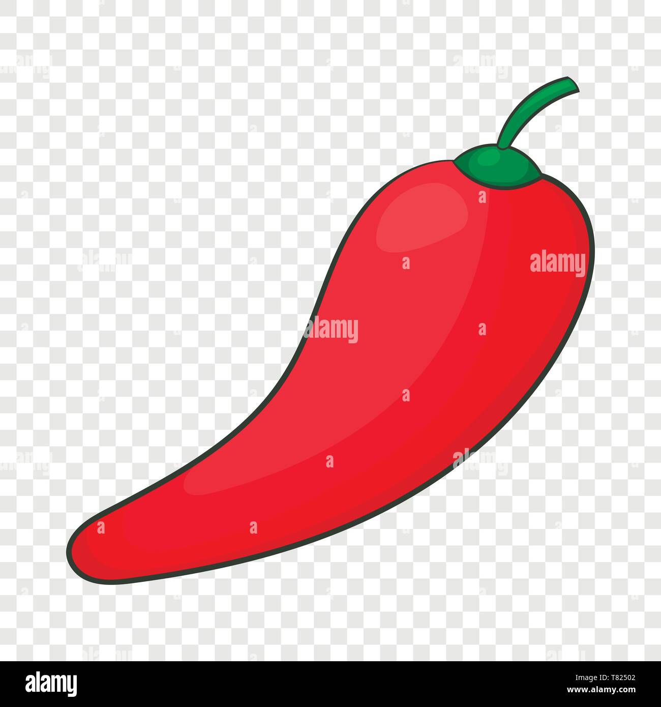 Red Chilli Pepper Icon Cartoon Style Stock Vector Image Art Alamy