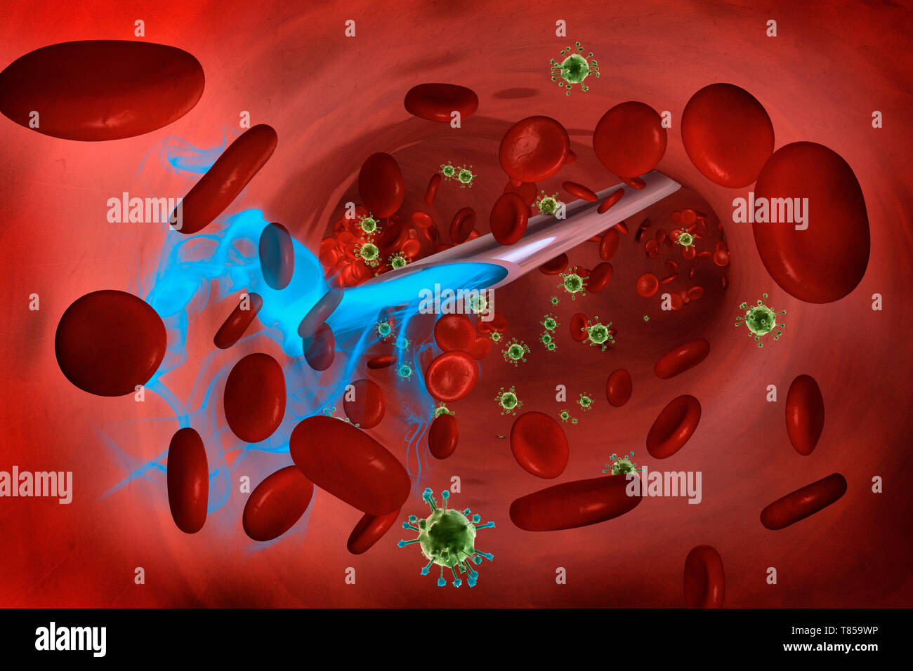 Injection Into The Bloodstream Illustration Stock Photo Alamy