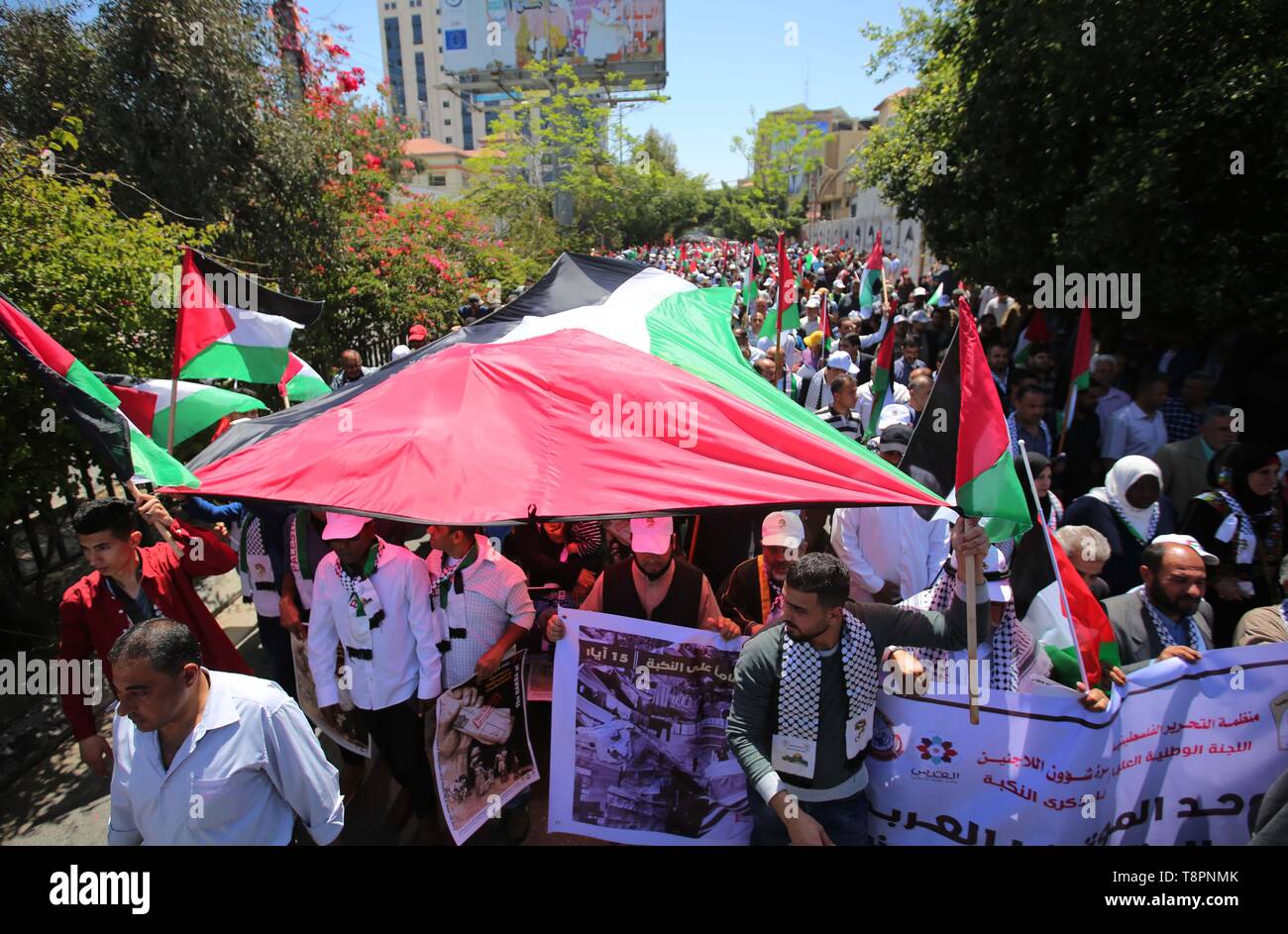 Gaza City Palestine Th May Palestinians Marking St