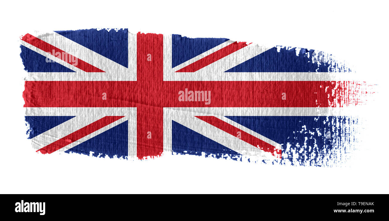 Brushstroke Flag Union Jack Stock Photo Alamy