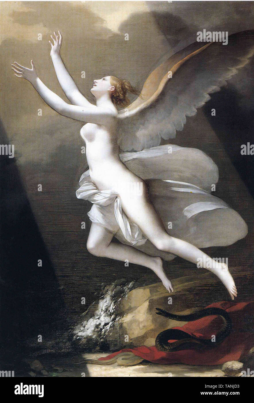 Pierre Paul Prud Hon Soul Breaking Bonds That Attach Land Stock Photo