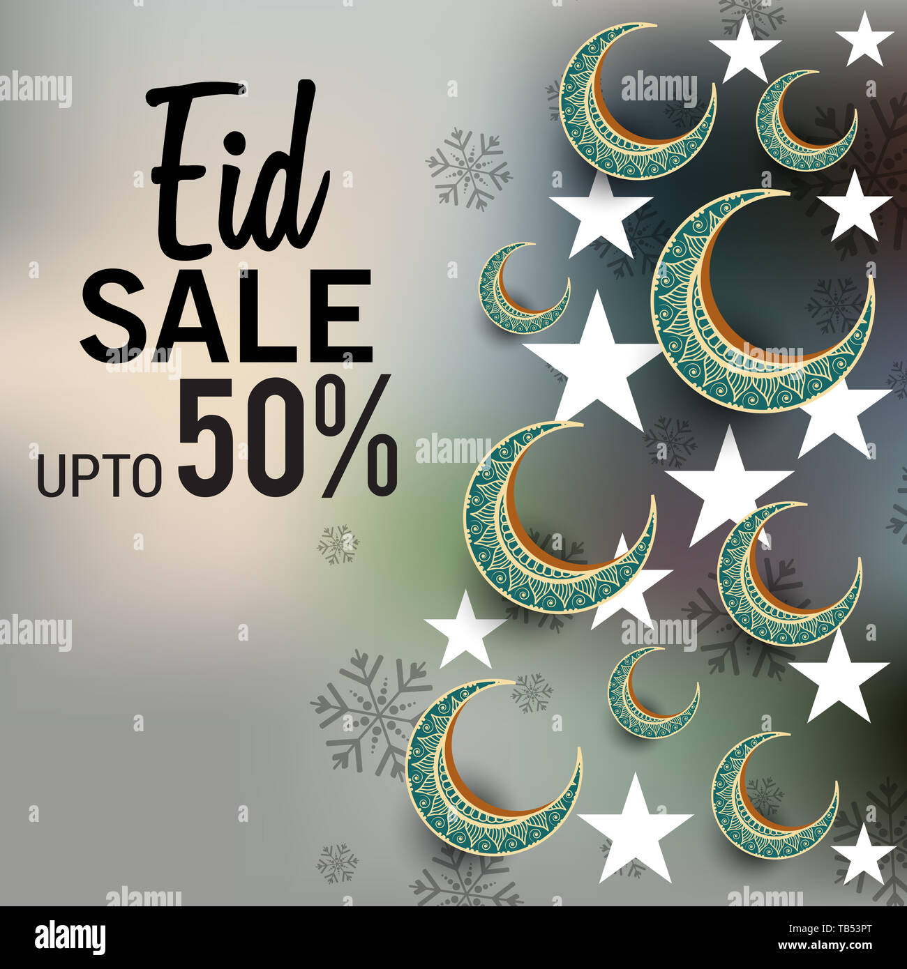 Illustration Of A Sale Banner Or Sale Poster For Festival Of Eid