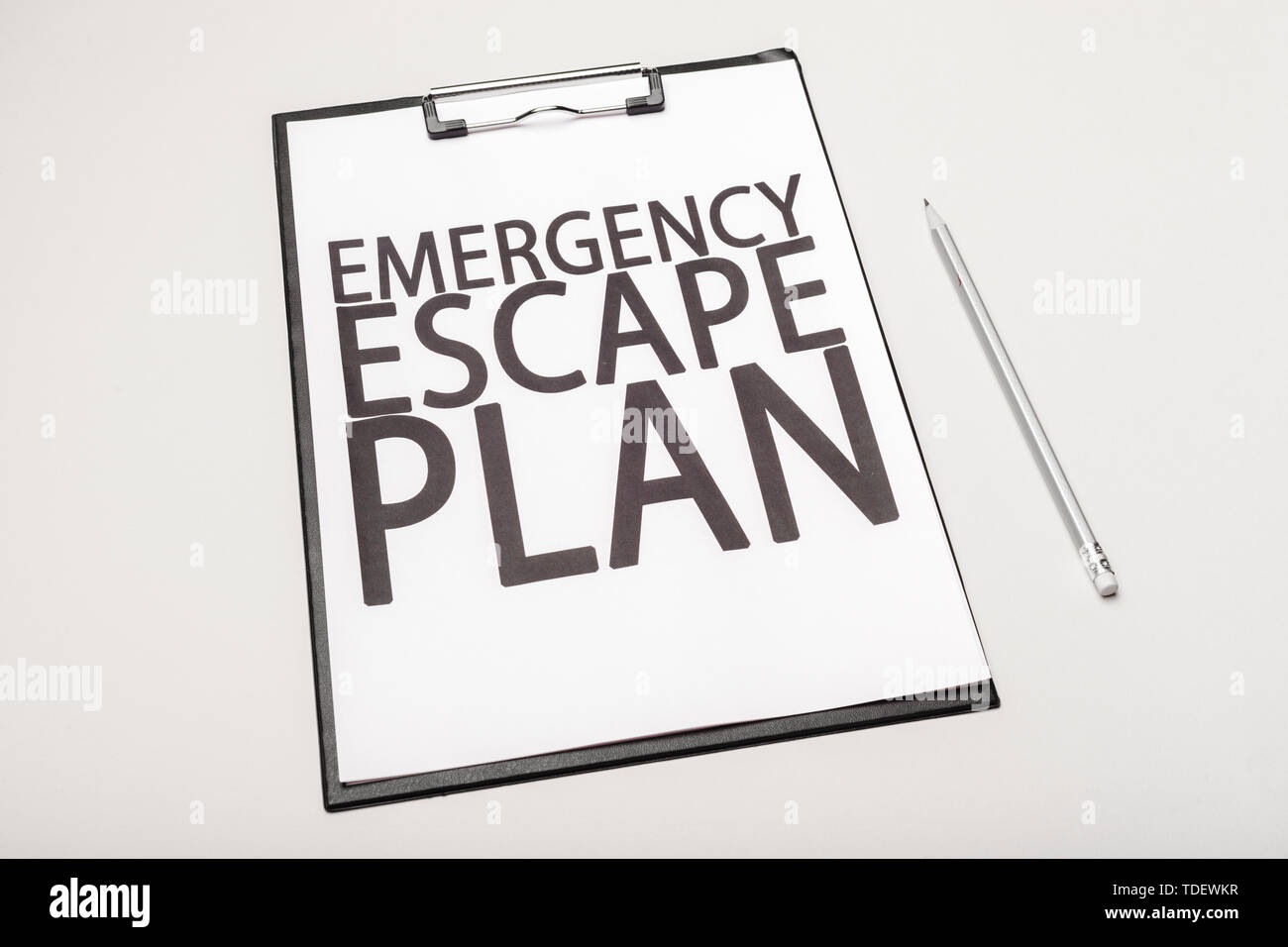 Emergency Evacuation Plan Stock Photo Alamy