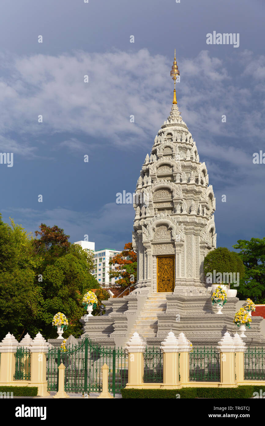 Stupa Of Princess Kantha Bopha Royal Palace Phnom Penh Cambodia