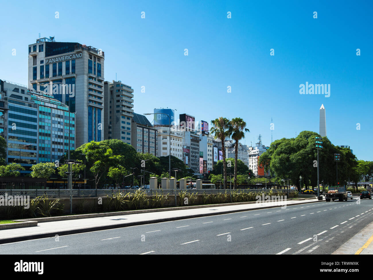 Landmarks And Beautiful Old Buildings In Buenos Aires Argentina Stock