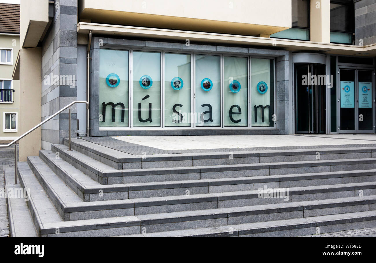 The Entrance To The Galway Art Museum In Galway Ireland Stock Photo