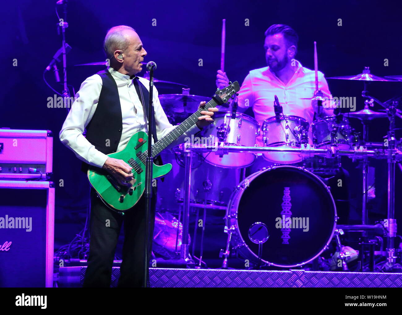 London UK Francis Rossi With Status Quo John Rhino Edwards Andy