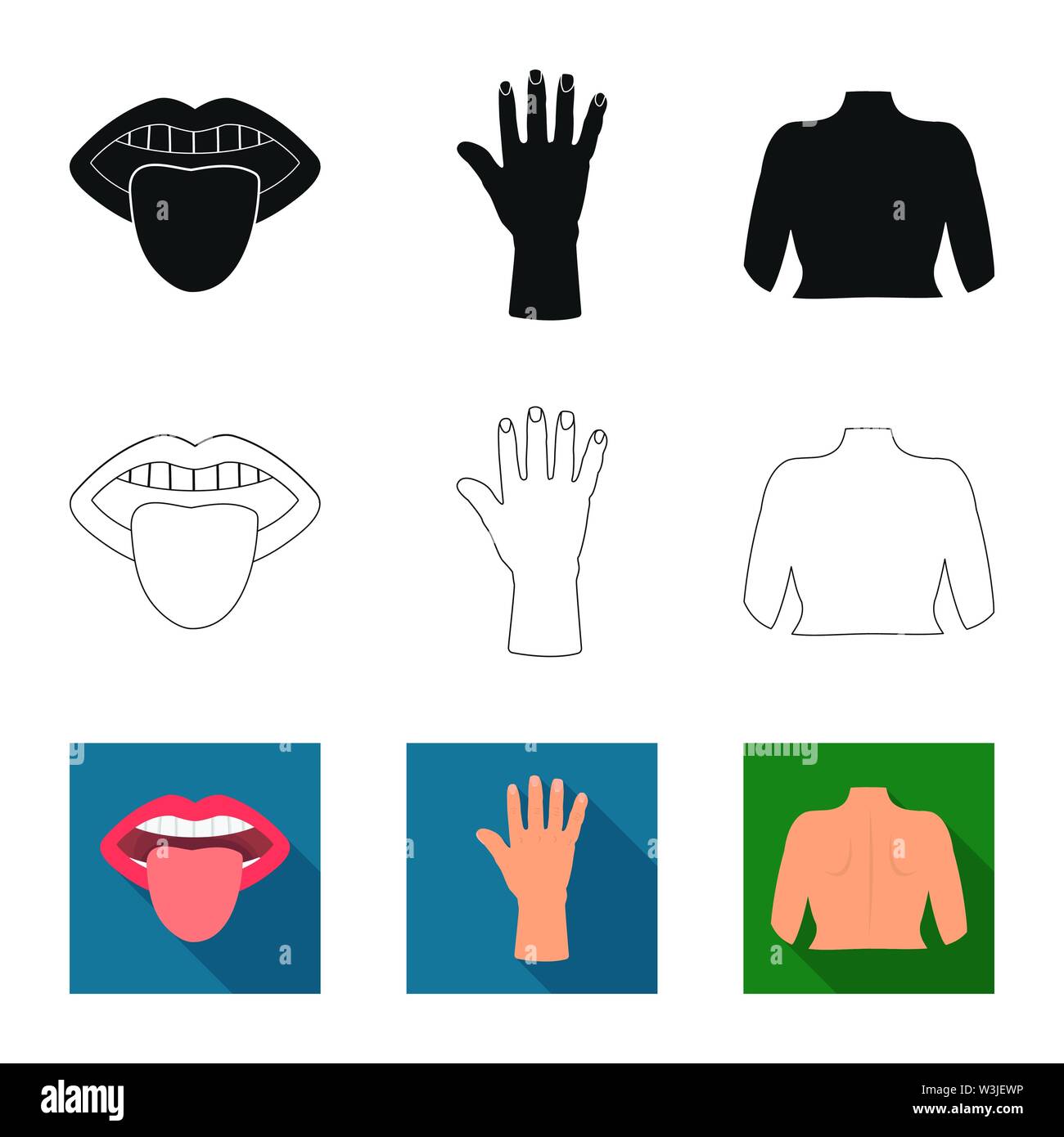 Vector Illustration Of Body And Part Logo Collection Of Body And