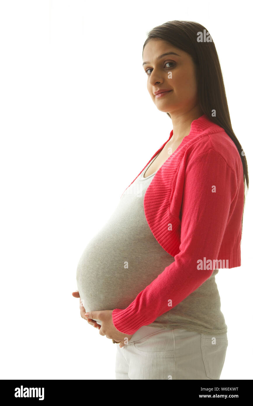 Side Profile Of A Pregnant Woman Hi Res Stock Photography And Images