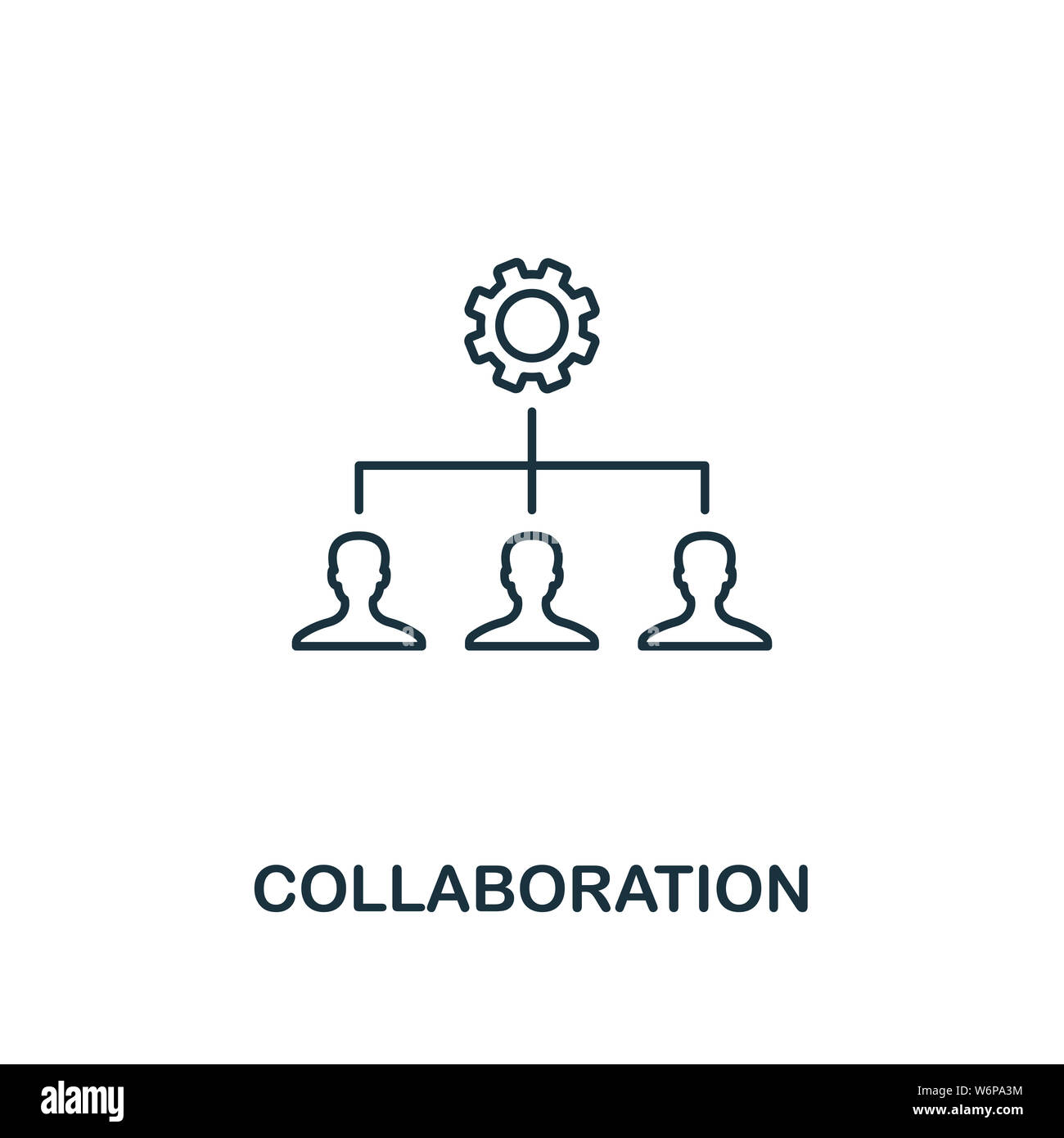 Collaboration Outline Icon Thin Line Element From Crowdfunding Icons