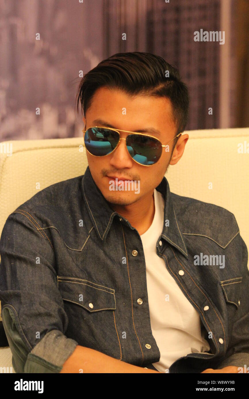 Hong Kong Actor Nicholas Tse Poses During A Promotional Event For His