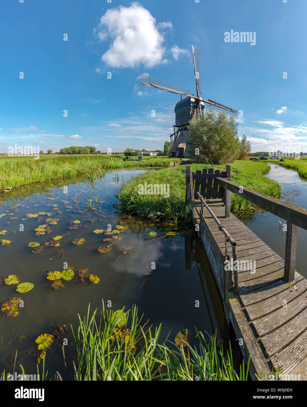 Smock Windmill Called De Noordeveldse Molen Dussen Noord Brabant