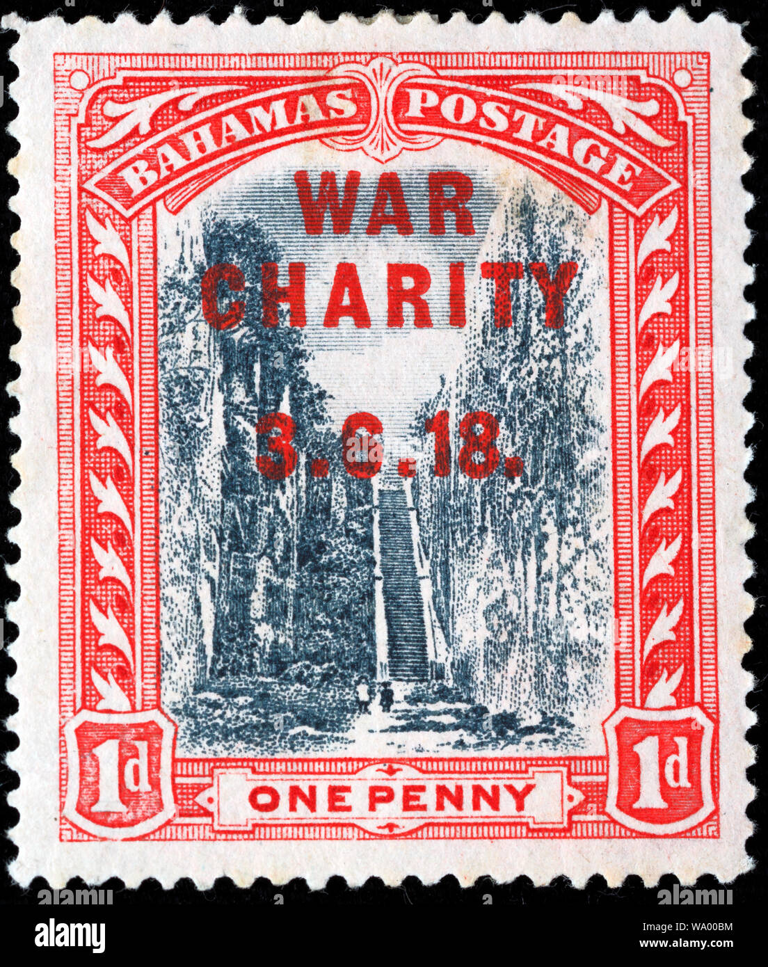 War Charity Postage Stamp Bahamas Stock Photo Alamy