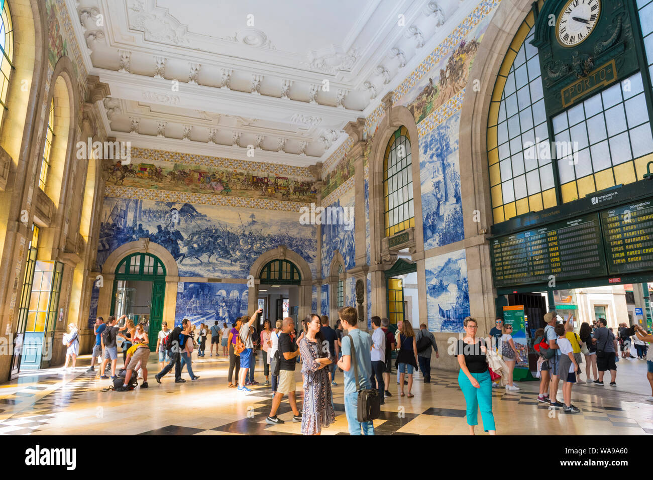 Portugal Oporto Porto Esta O Ferrovi Ria De Sao Bento Station Opened