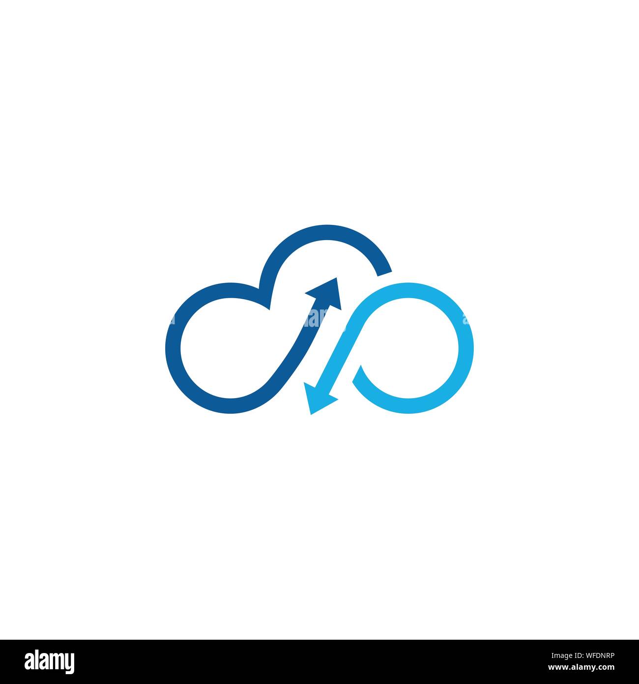 Cloud Logo Design Template Stock Vector Image Art Alamy