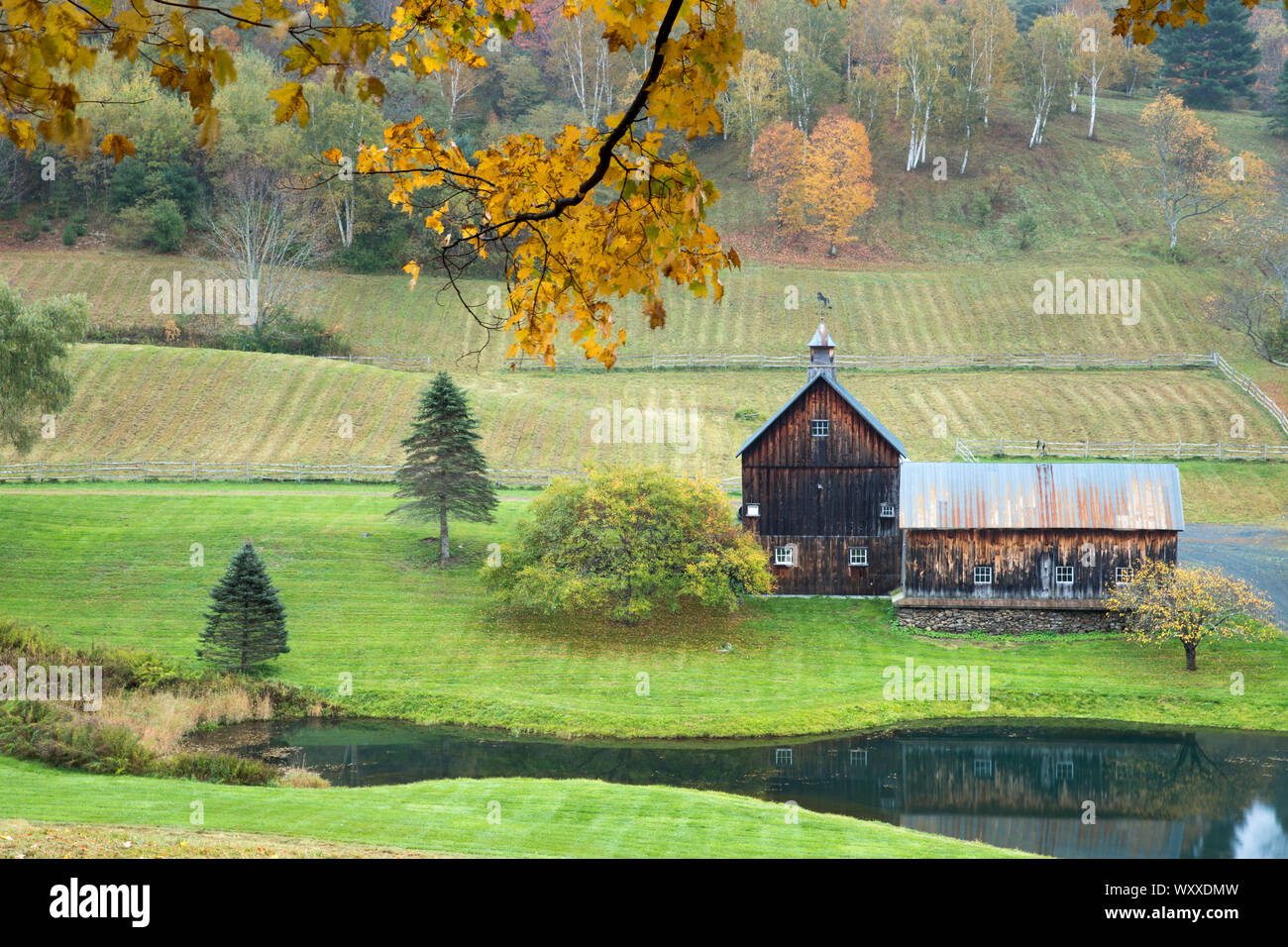 Picturesque Sleepy Hollow Farm On Cloudland Road In The Fall In