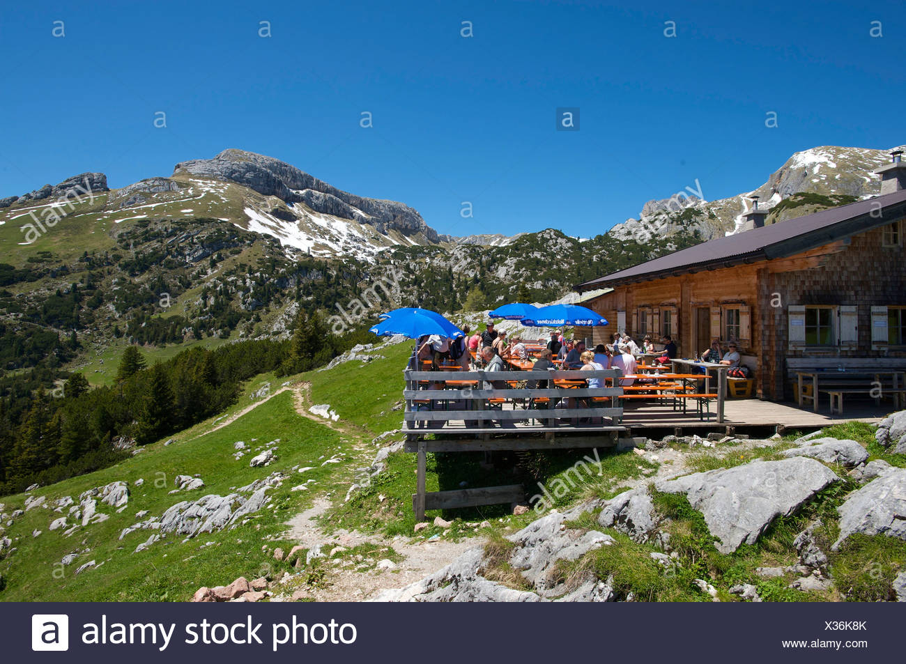 Alpine Hut Below Mt Gschoellkopf In The Rofangebirge Mountains Tyrol Austria Europe Alpine Hut Below Mt Gschoellkopf In The Rofangebirge Mountains Tyrol Austria Europe