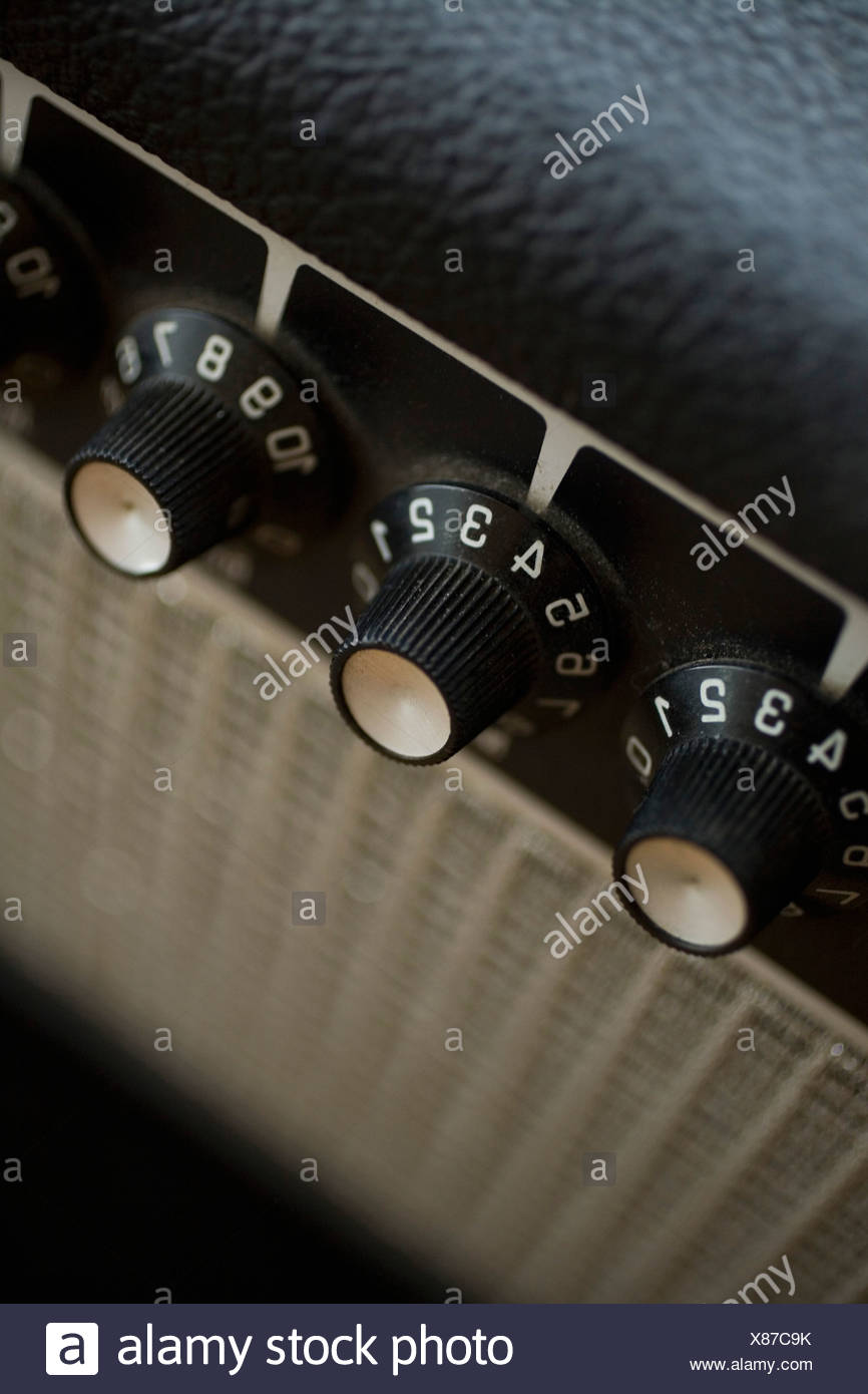 extreme close up angled shot of an amplifier stock photo 280446479
