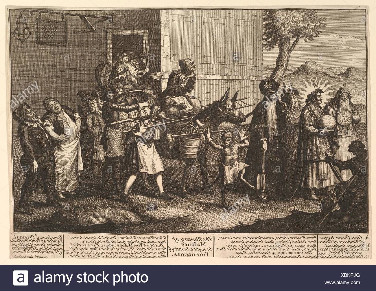 The Mystery of Masonry Brought to Light by the Gormagons. Artist: William Hogarth (British, London 1697-1764 London); Publisher: Robert Sayer