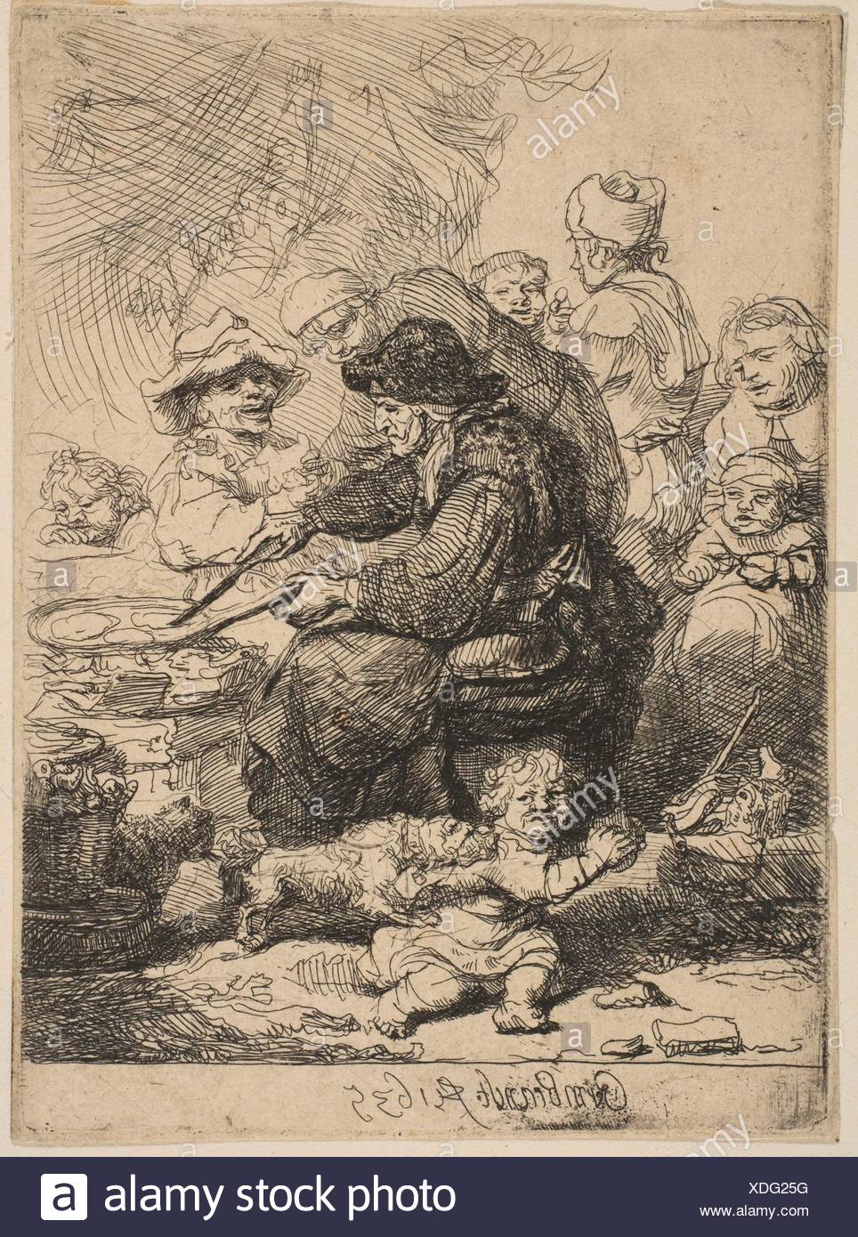 Artist: Rembrandt (Rembrandt van Rijn) (Dutch, Leiden 1606-1669 Amsterdam); Date: 1635; Medium: Etching; Dimensions: Sheet: 4 3/8