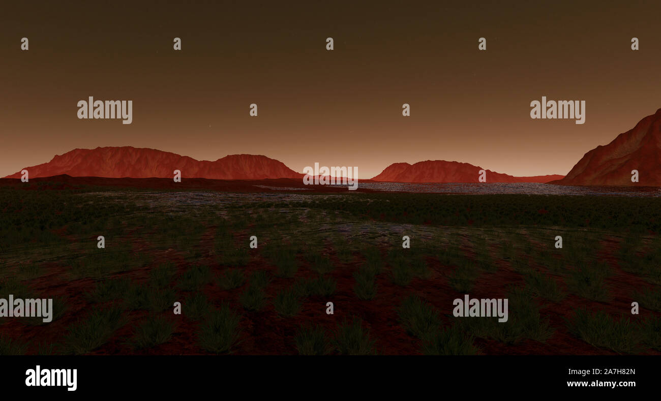 Terraforming Des Planeten Mars Fotos Und Bildmaterial In Hoher