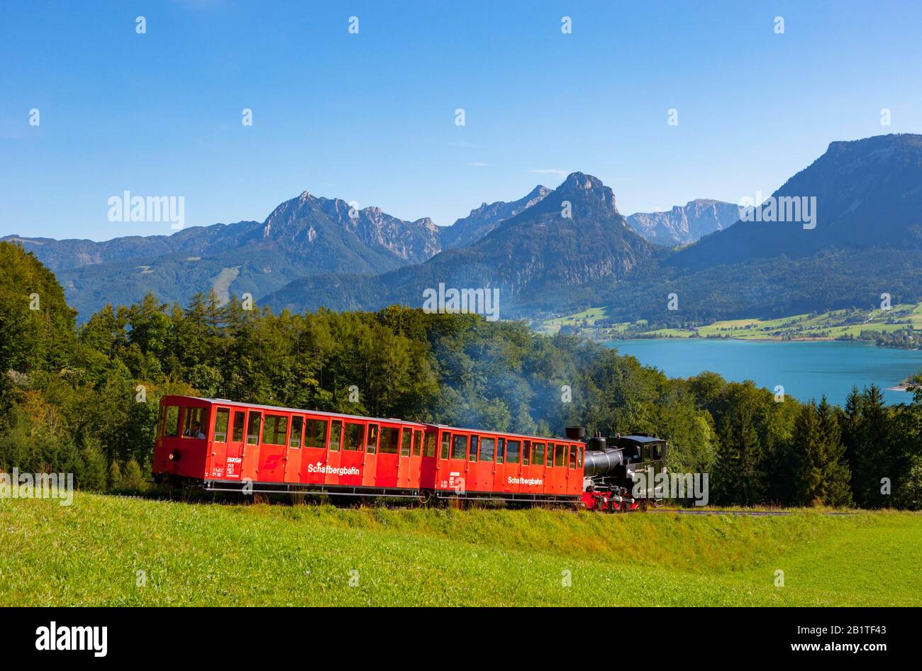 Zahnradbahn Auf Dem Schafberg Wolfgangsee St Wolfgang Salzkammergut