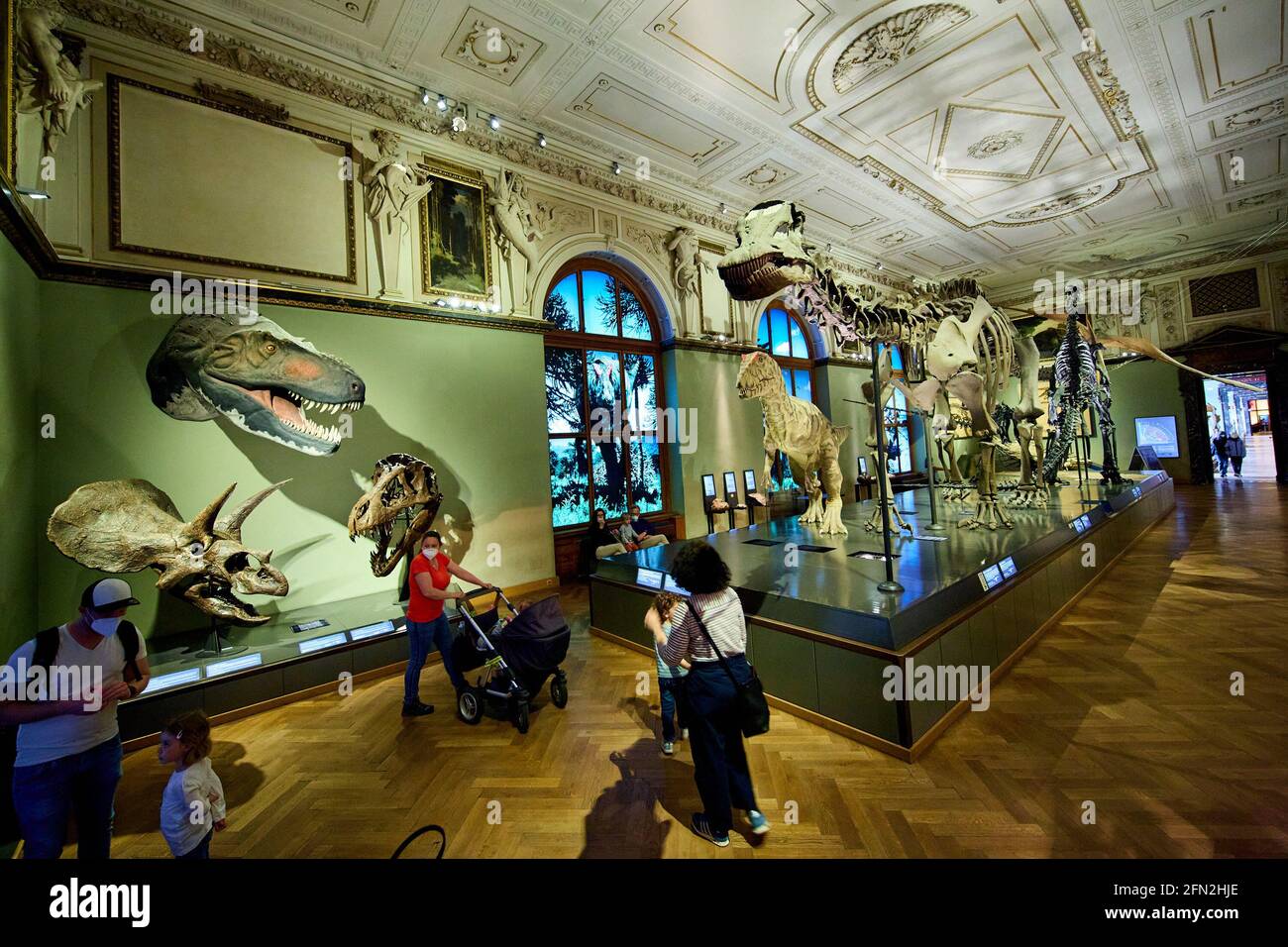 Wien Sterreich Mai Besucher Besuchen Das Naturhistorische