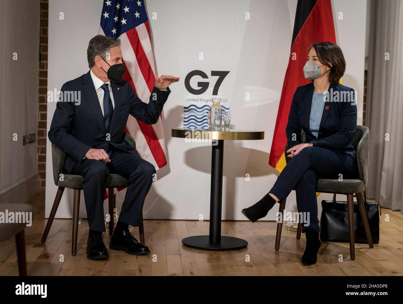 Bundesaußenministerin Annalena Baerbock Gruene trifft am Rande des