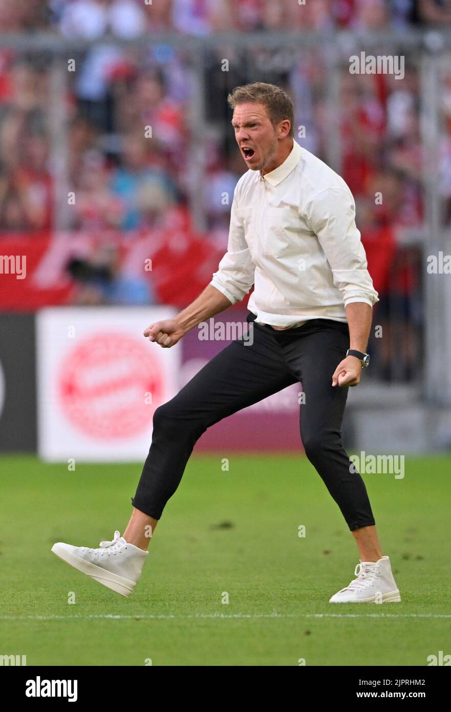 Trainer Julian Nagelsmann Fc Bayern M Nchen Fcb Torfeier Allianz Arena