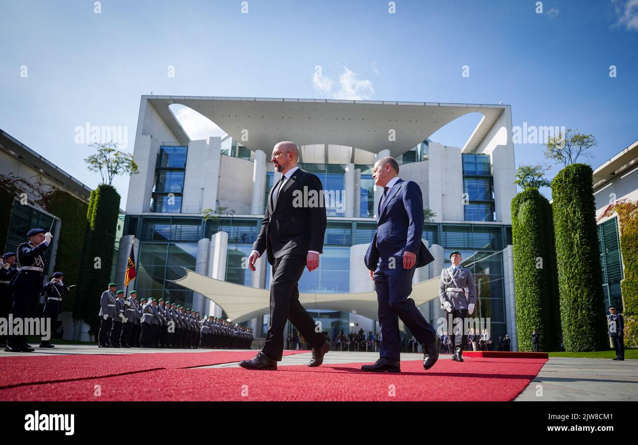 Berlin Deutschland 04 September 2022 Bundeskanzler Olaf Scholz SPD