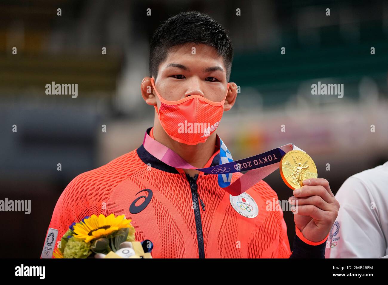 Gold Medalist Shohei Ono Of Japan Poses After The Medal Ceremony For