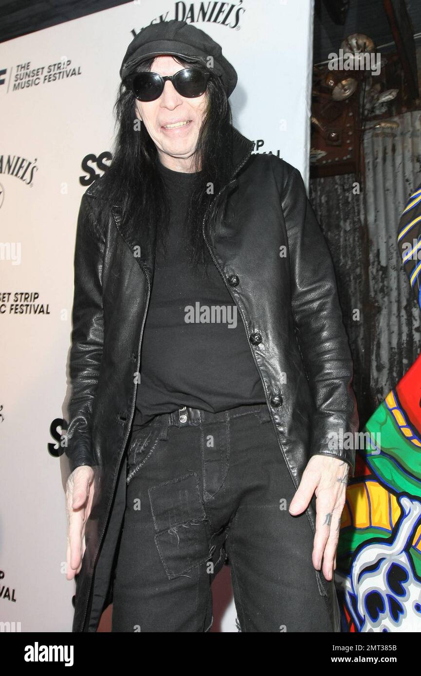 Gitarrist Mick Mars Von Motley Crue Beim Allj Hrlichen Sunset Strip