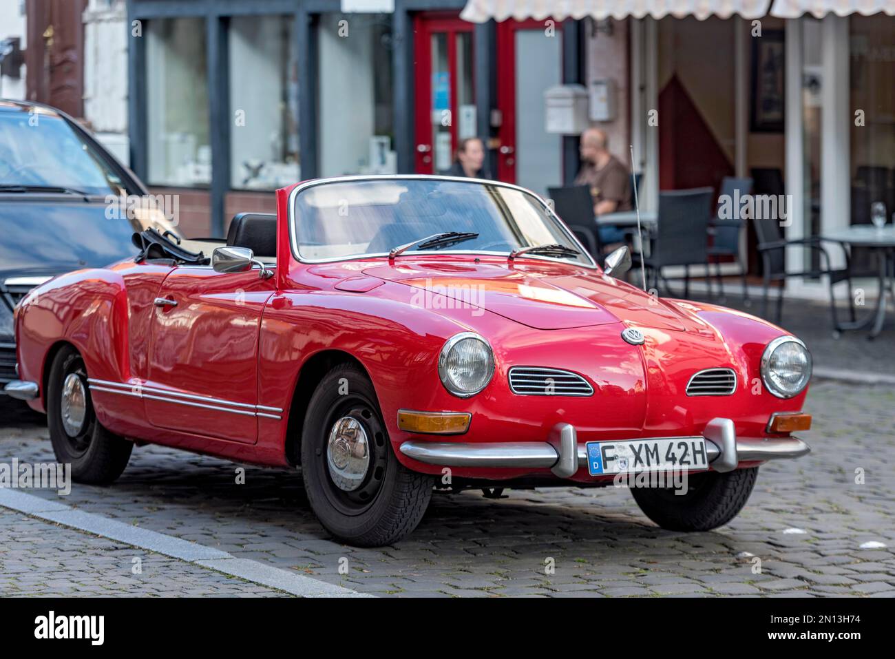 Vintage Volkswagen Vw Karmann Ghia Typ Cabriolet Gebaut Bis