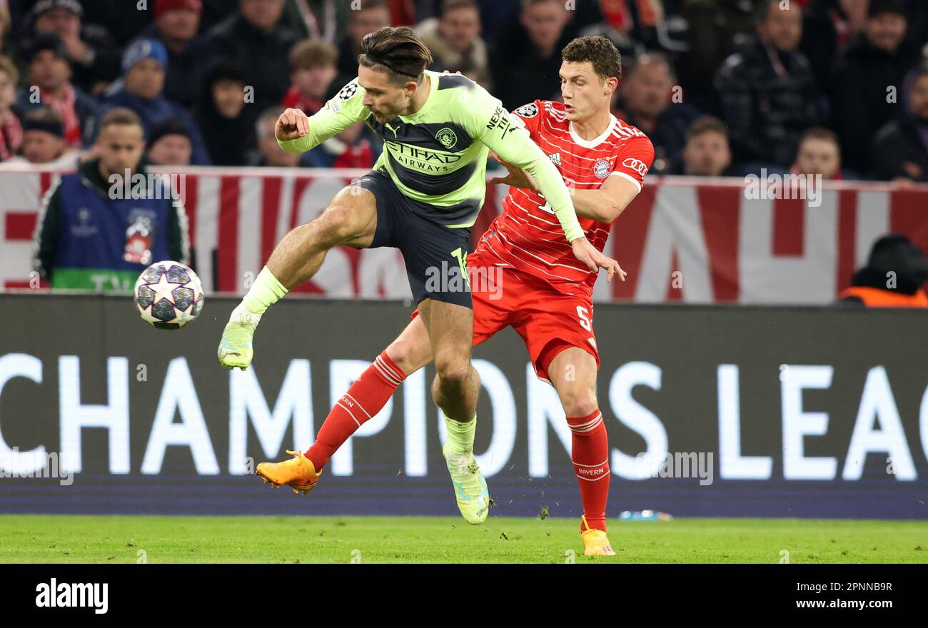 Jack Grealish Aus Manchester City Benjamin Pavard Aus Bayern M Nchen Fc