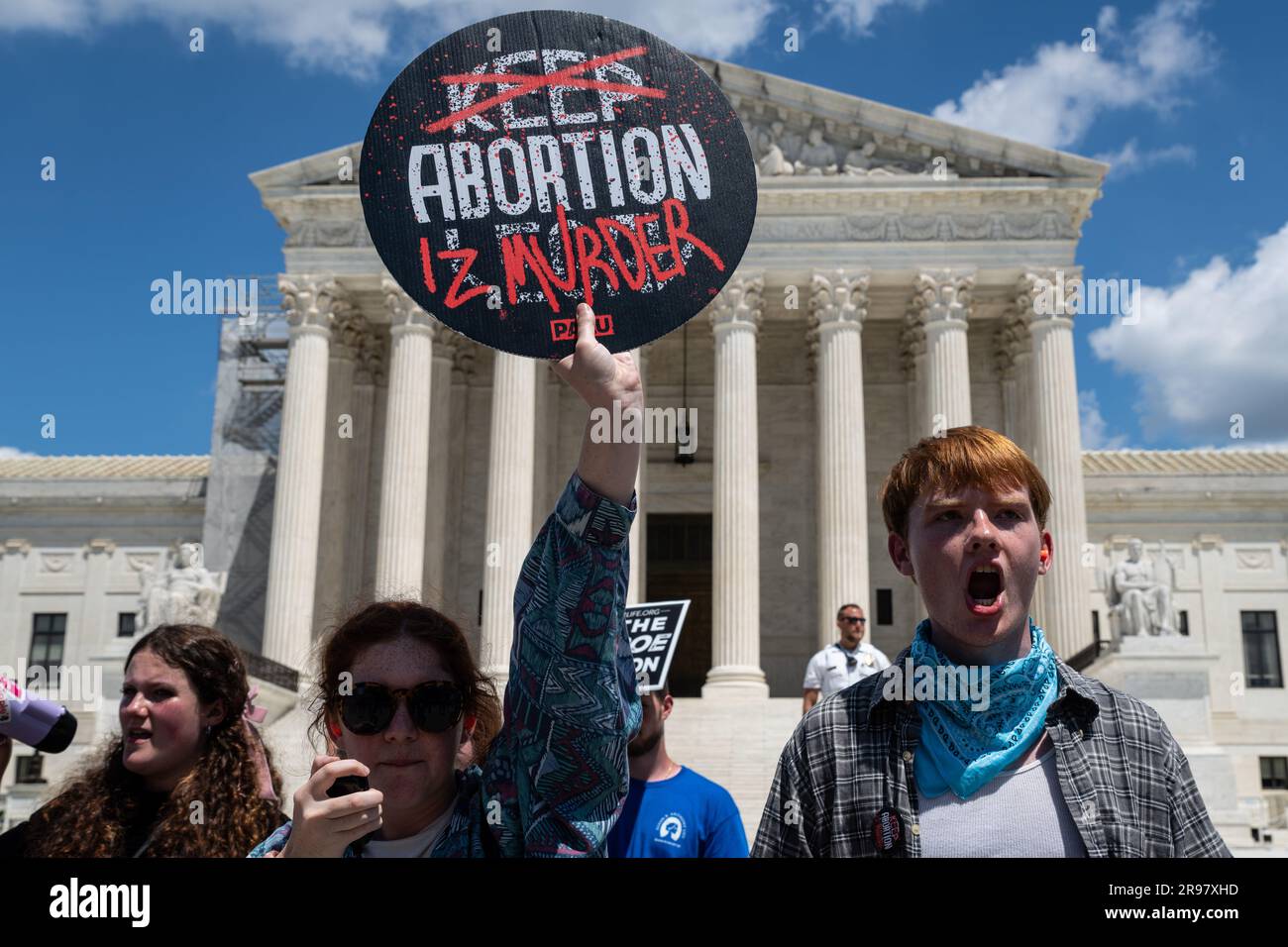 Washington DC USA 24 Juni 2023 Mitglieder Des Progressive Anti